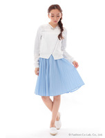 コットンプリーツスカート