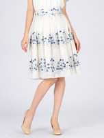 シアーボーダーフラワープリントスカート