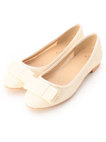 ラフィアリボンシューズ