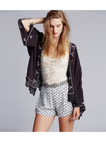 着物風刺しゅうカーディガン