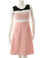 【ECURY】配色ワンピース