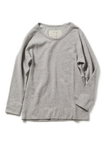 カシミヤ混裏毛プルオーバー