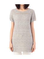 透かし編みニットプルオーバー