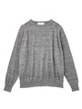 杢調ラグランスリーブニット