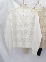 レースコンビニット カーディガン