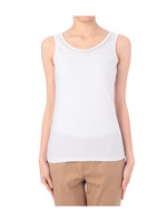 天竺ラインストーン衿タンクトップ