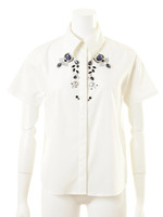 [L.B CANDY STOCK]ビジュー半袖シャツBL