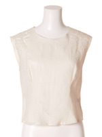 肩刺繍ブラウス