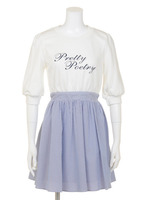 裏毛×ストライプワンピース