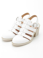 【enchanted】本革ヒールアップTストラップシューズ