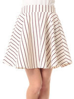 すきな丈スカート　ミニ　ストライプ