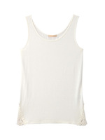 サイドレース無地タンクトップ