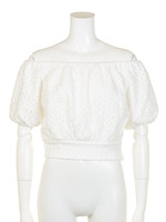 スクエアレースオフショルTOP