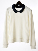 【2ndline】付け襟リブニットソートップスCL−0660