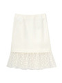 オーガンジードットスカート