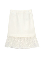 オーガンジードットスカート