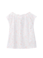 リバティプリントフレンチスリーブブラウス