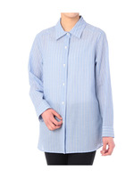 透かしストライプシャツ