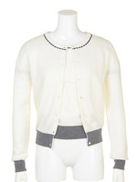 ボーダーリブニットアンサンブル