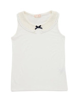 花レース衿付タンクトップ