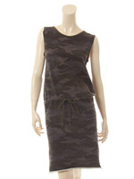 裏毛カモフラワンピース