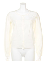 オーガン切替ニットカーディガン