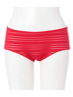 ANTIGEL(アンティジェル) ストライプ ボーイズショーツ/レッド系(062)