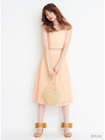 LILICIOUSバックリボンフラットサンダル/BEIGE