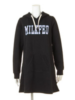 P/O HOODIE SWEAT FLARED DRESS/BLACK