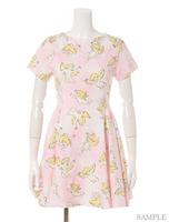 Risen Sky Retro Dress/LIGHT PINK