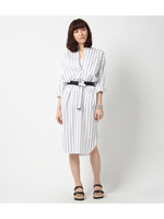 THOMAS MAISON シャツワンピース/ネイビー系(593)