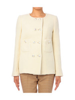 [L]ダブルボタンパイルジャケット/ホワイト(005)