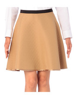 [S]マトラッセ千鳥フレアスカート/ベージュ系(054)