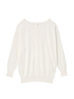 [S]前後2WAYドルマン風ニット/ホワイト(002)