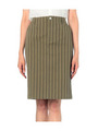 [T]ストライプタイトスカート/カーキ系(328)