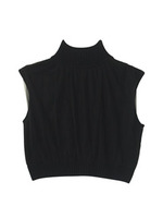 tulle　knit　nosleeve/pink