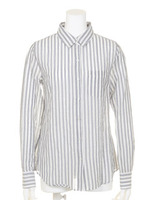 【BIJ】 ドビーストライプSH/グレー