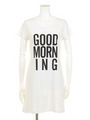 【BLUE CHIP】GOOD MORNIG T-SHIRT ONE PIECE/NAVY