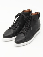 【CASSELINI】ポインテッドハイカットスニーカー/BLACK