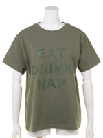 【CASUAL】EAT DRINKラバーTシャツ/ホワイト