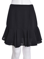 【CHIC】サイドショートフリルスカート/ブラック