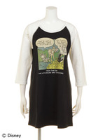 【Disney BAMBI Collection】FOREST B/B TEE DRESS/WHITE