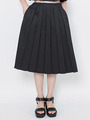 【IKUMI】PLEAT SKIRT/WHITE