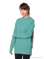 【R】バイカラーニットTOPS/パープル