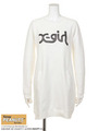 【X-girl × SNOOPY】SNOOPY SWEAT DRESS/BLACK