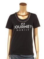 【アウトレット特別価格】ネックチェーンロゴTシャツ/WHITE