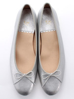 【低反発スポンジ入り】エナメルバレエシューズ/ベージュ