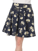 【3/27放送ヒルナンデス！紹介商品】すきな丈スカート　ミニ　フラワー/Ivory