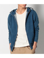 インディゴ染め裏毛パーカ/ネイビー(993)