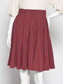 ウエストタックフレアスカート/ワイン
